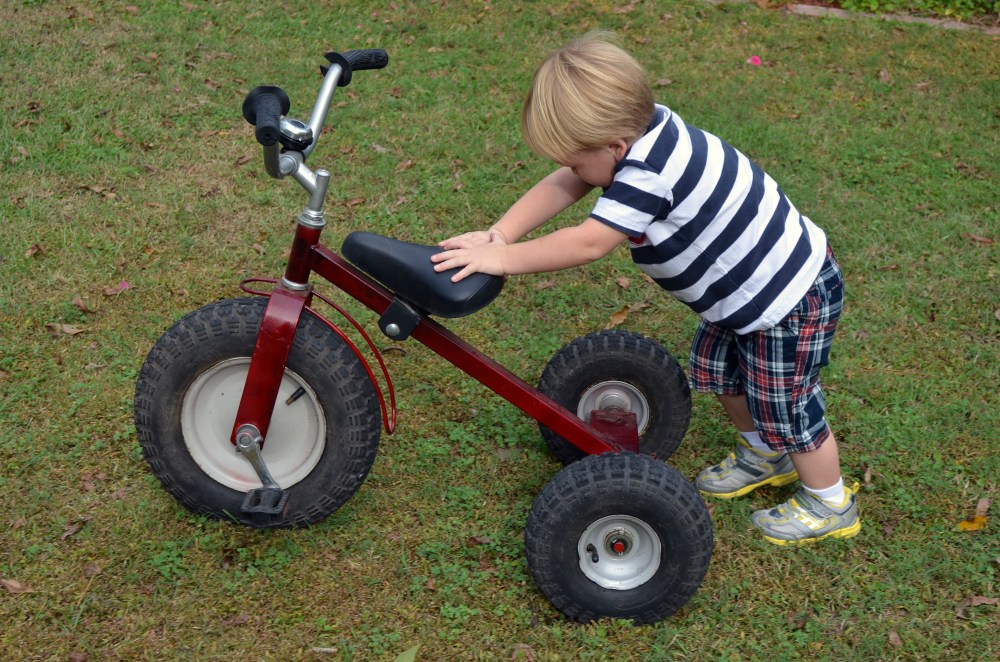 Who needs Monster Trucks when you have a monster tricycle?!
