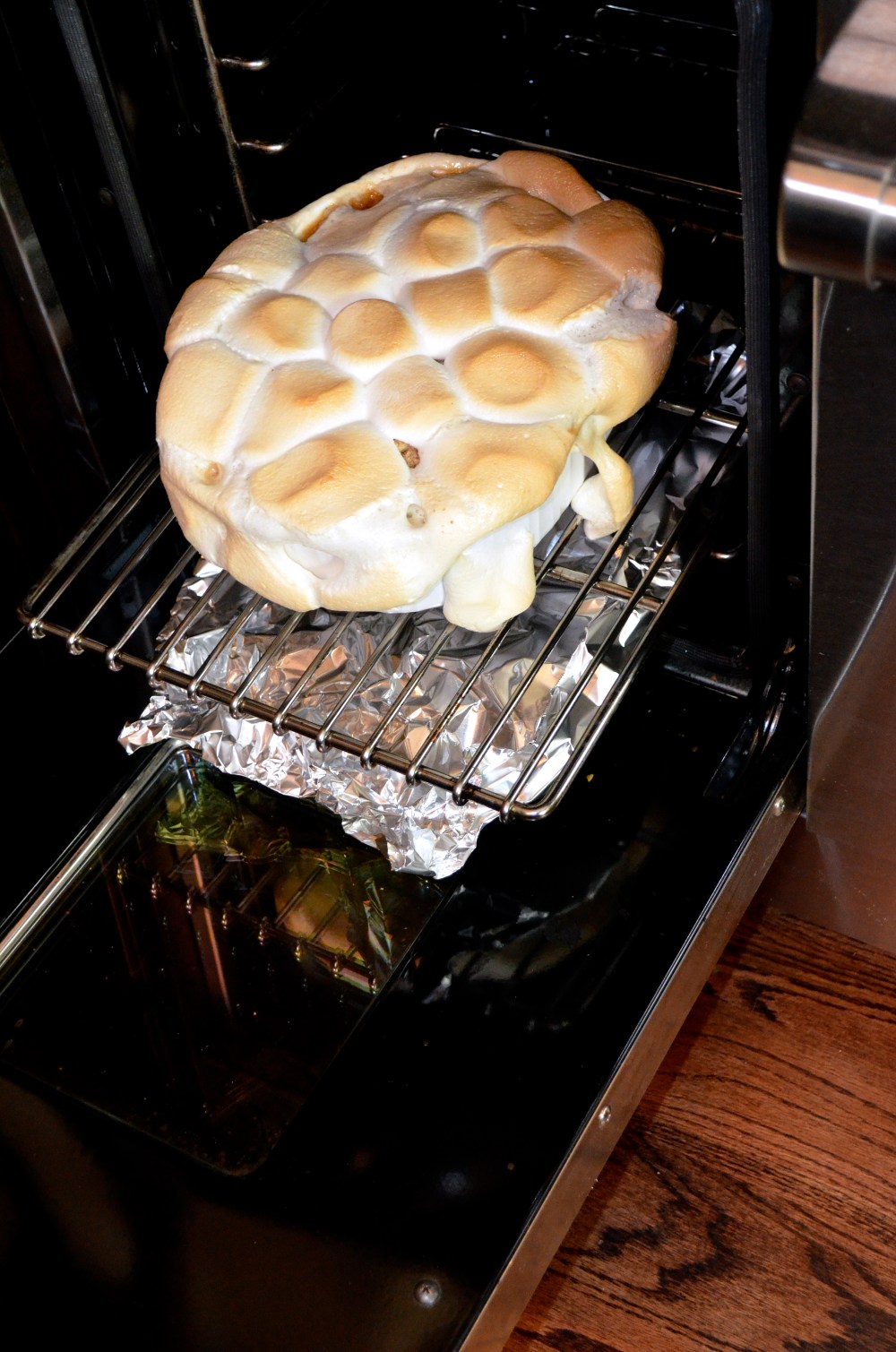 This casserole dish was full to the brim as well!  I forgot to buy small marshmallows and had to use the regular size for the sweet potatoes!