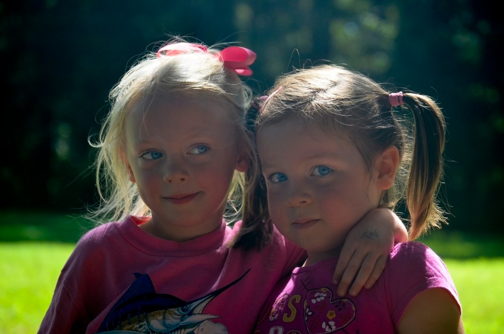 These two little girls will grow up together.  Heidi and Caroline were friends before they knew it.  Their moms were friends before they were thought of and now they are preschool pals and soccer stars!
