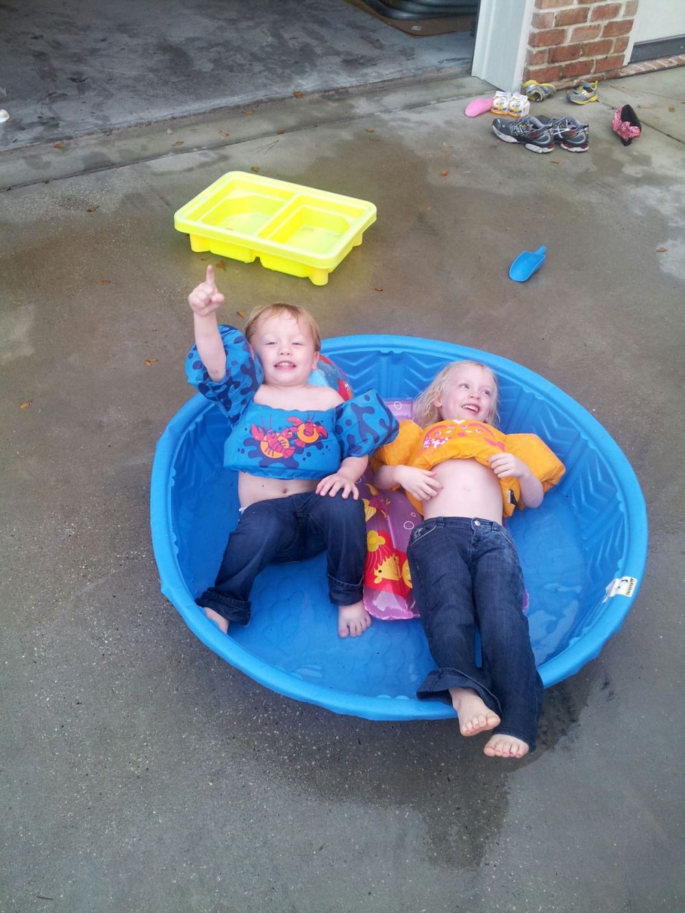 How in the world do you top a boat day in January? With a pool party of course! Ha!