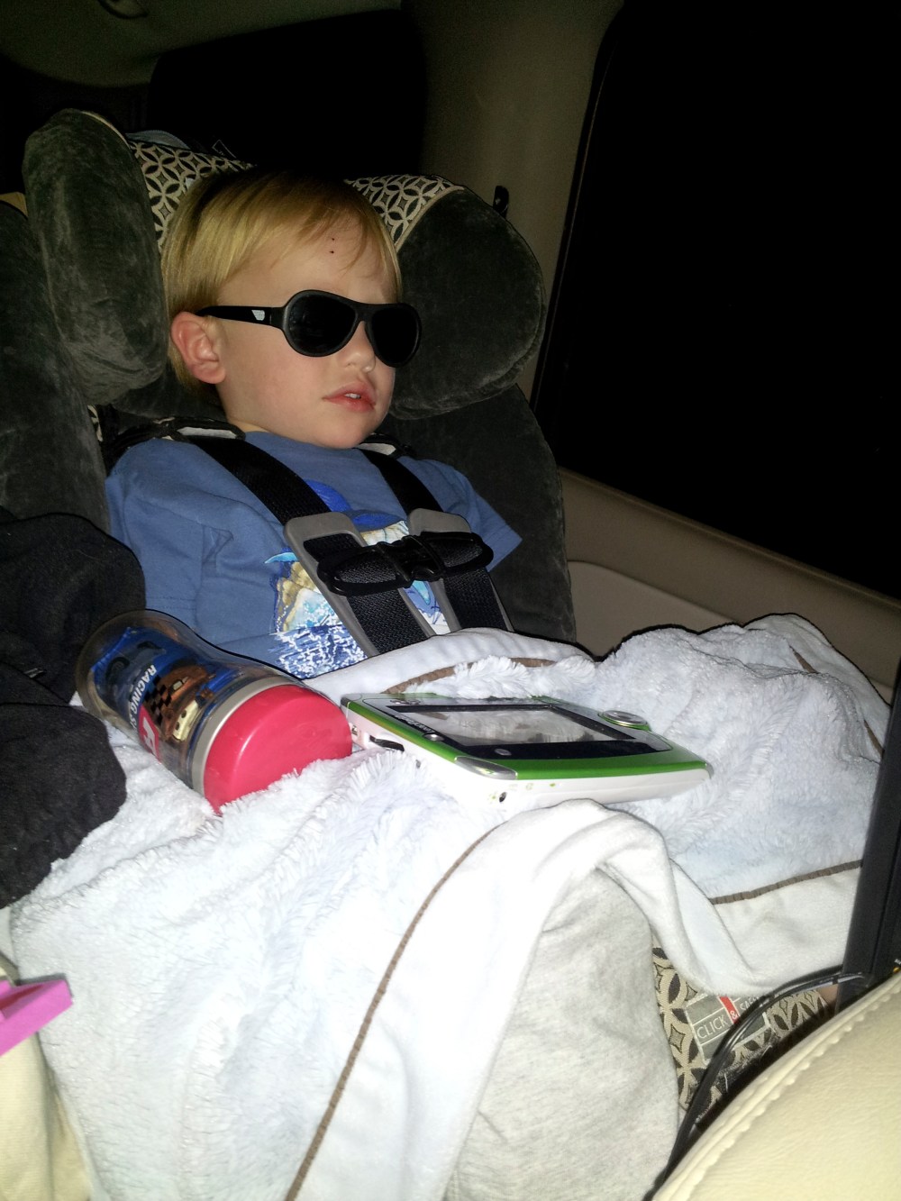 Party all day, sleep all night! Road trip sleep wear includes sunglasses. My future's so bright...
