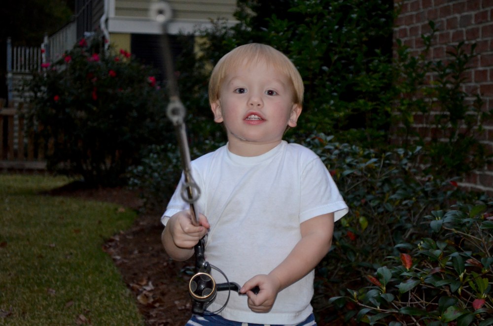 Watch my technique, Daddy.