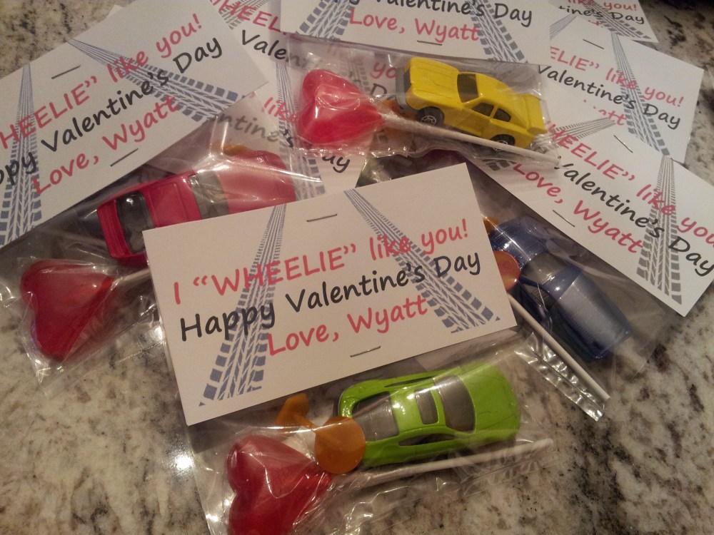 Wyatt's Valentines for his classmates