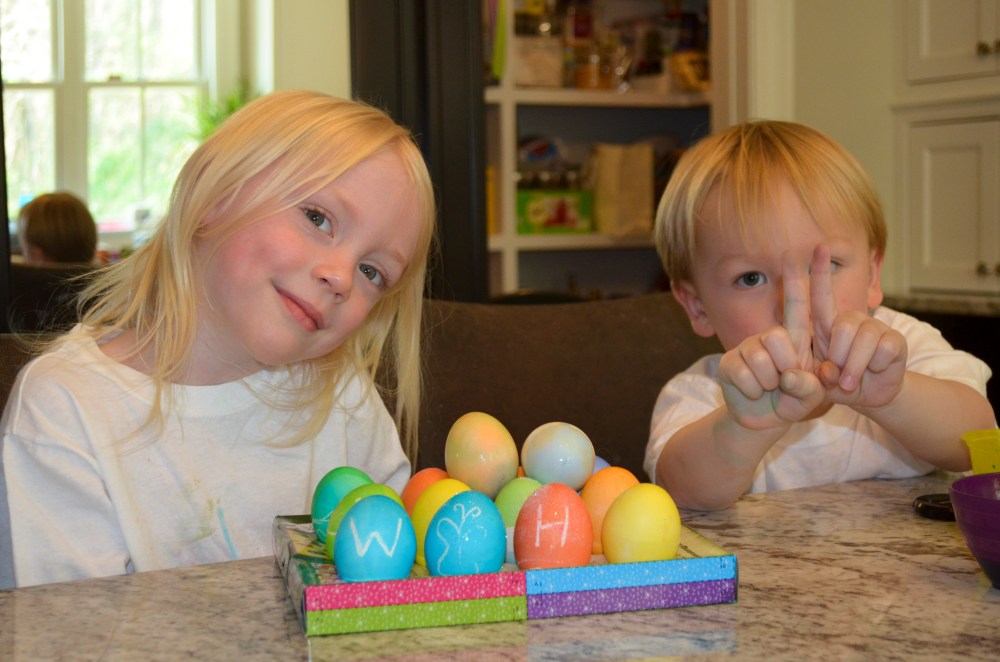 Easter eggs decorated: outtake 4 of 5