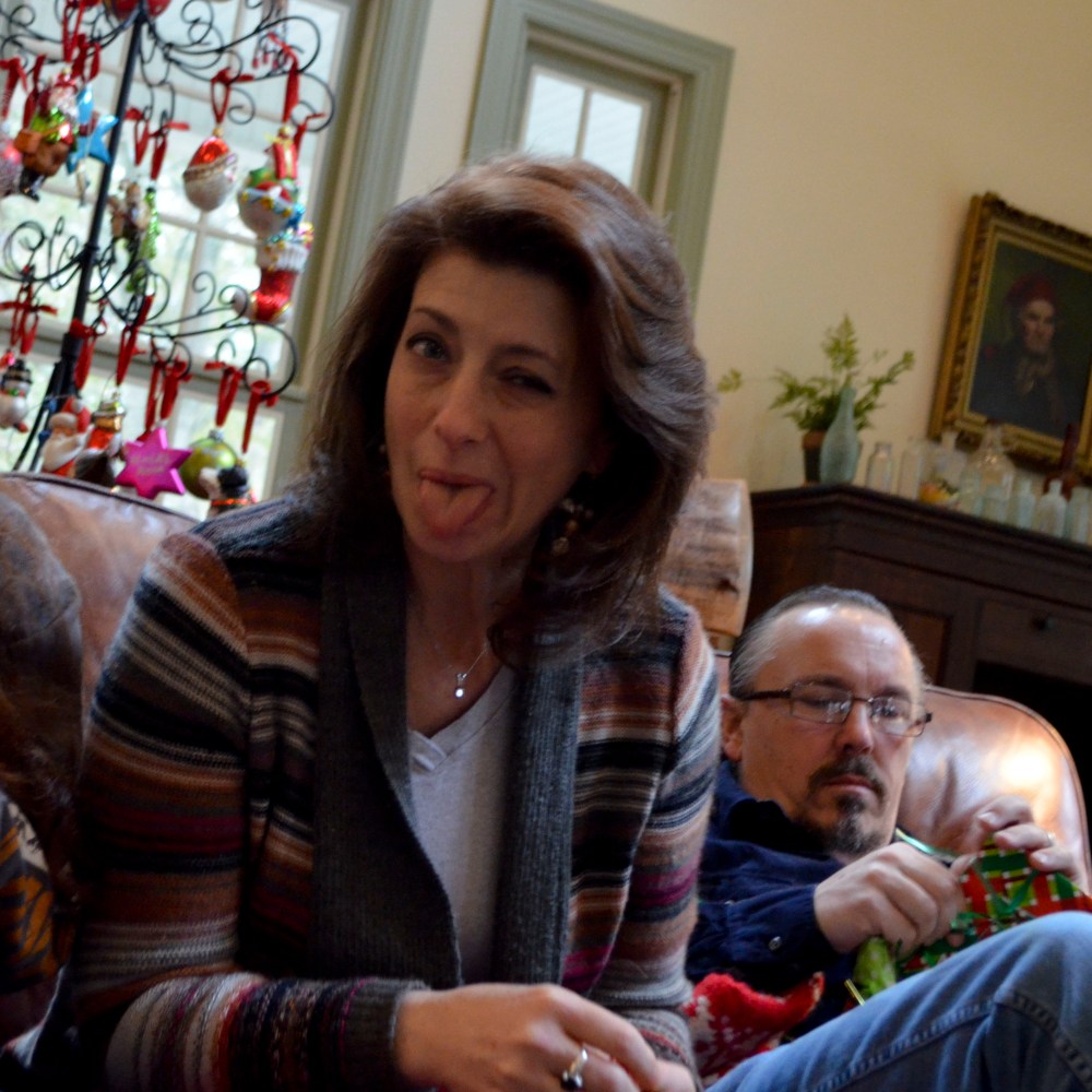 We told her her face would get stuck like that! Shoulda listened!