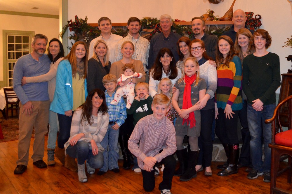 The Moritz Family, minus a couple of sickies (Michael and Sally)